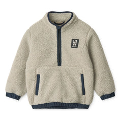 Liewood - Balou Recycled Fiber Sherpa Sweatshirt | Light Gray