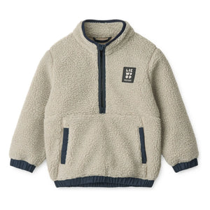 Liewood - Balou Recycled Fiber Sherpa Sweatshirt | Light Gray