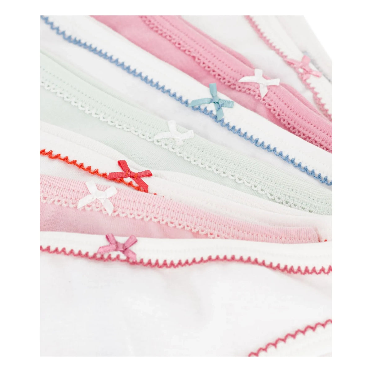 Petit Bateau - 7'li Organik Pamuk Külot Paketi | Pembe