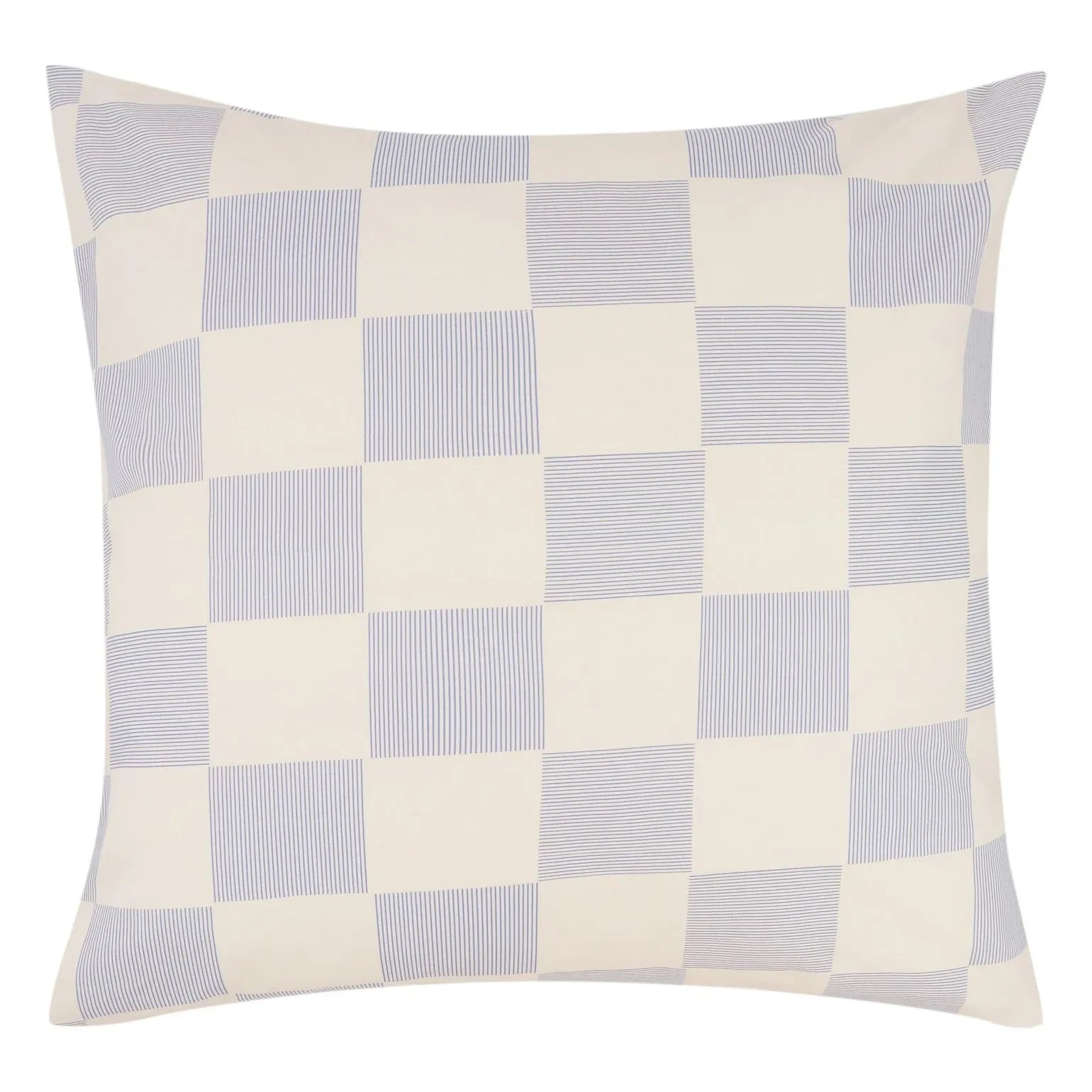 Nobodinoz - Sheldon Checkered Pillowcase | Blue