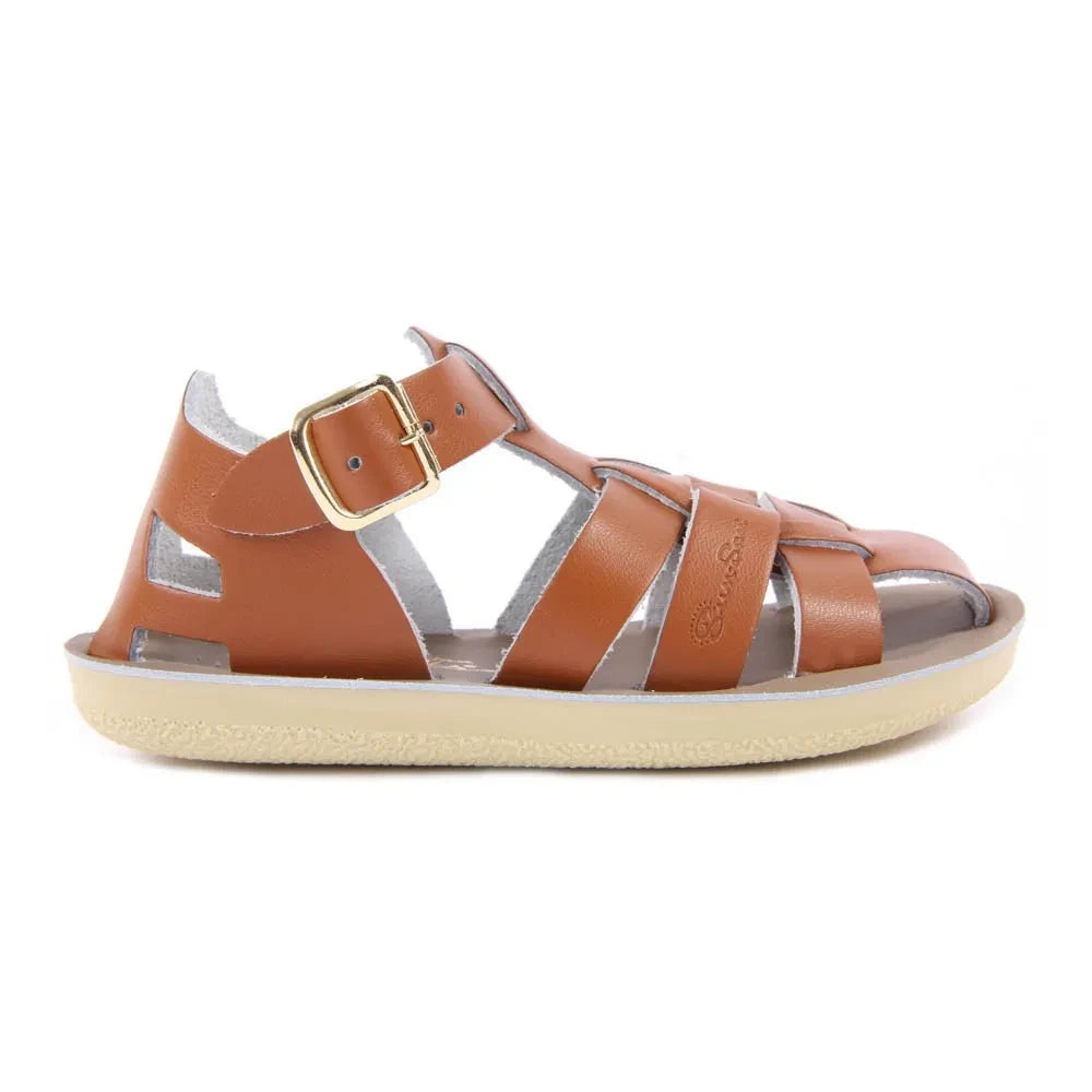 Salt-Water - Shark Leather Waterproof Sandals | Camel
