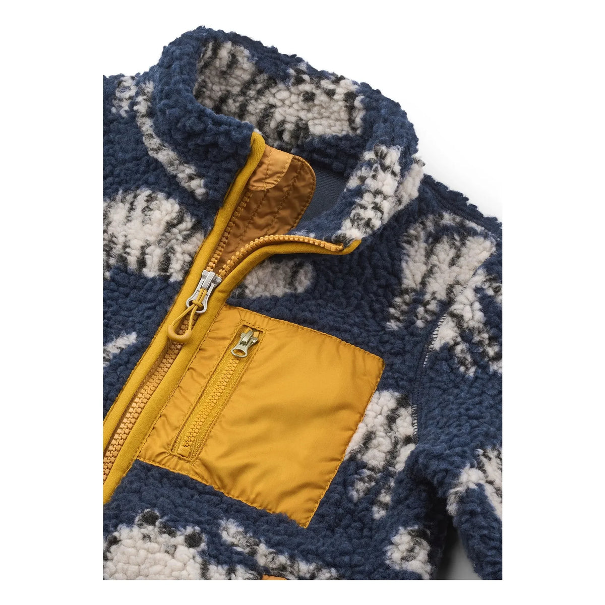Liewood - Nolan Tigres Recycled Fiber Sherpa Jacket | Navy