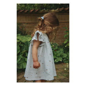 Konges Sløjd - Coco Cerises Organic Cotton Dress | Light blue