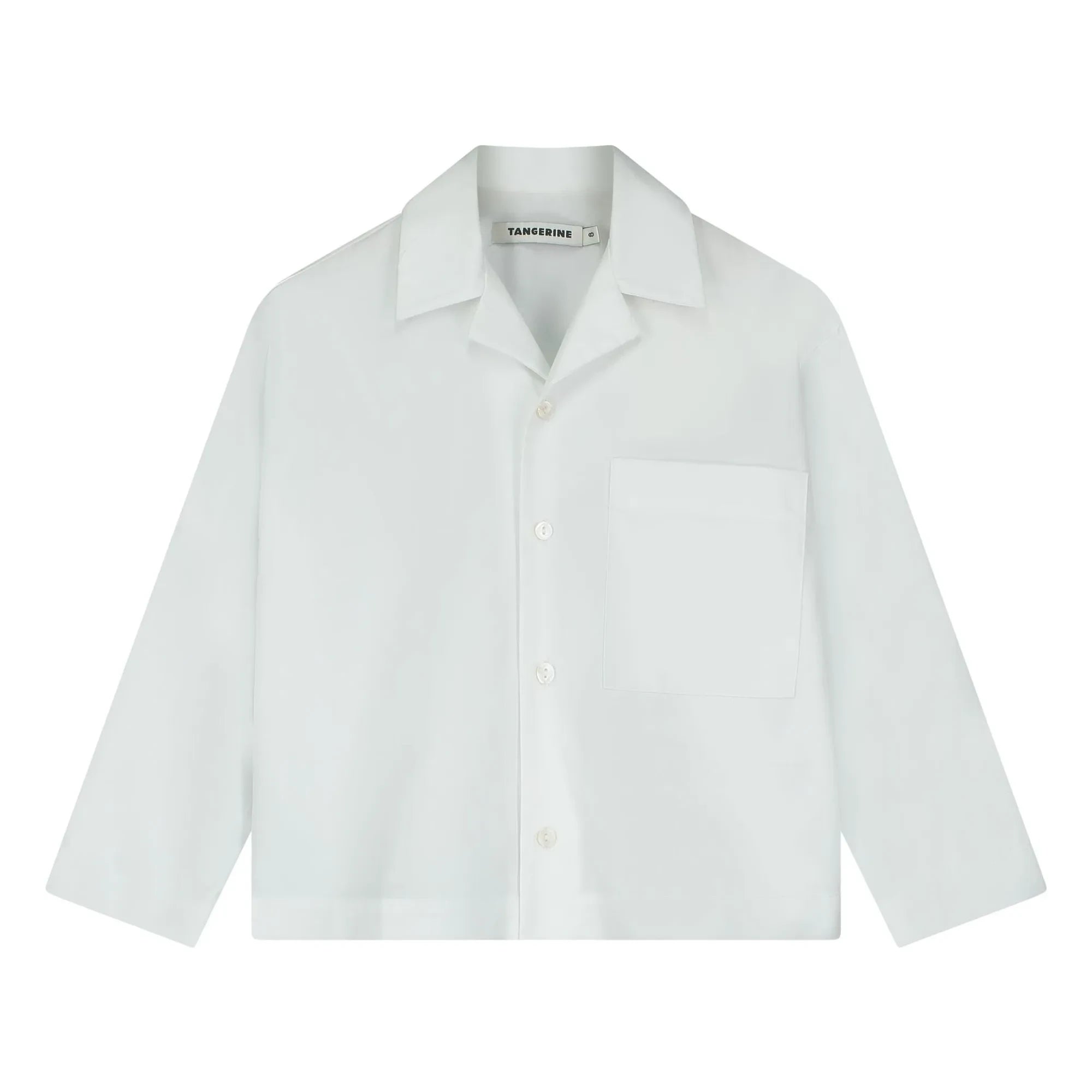 Tangerine - Bowling Shirt | White