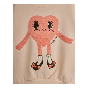 Mini Rodini - Sweat Heart Organic Cotton | Light Pink