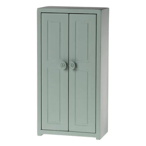 Maileg - Wardrobe and hangers | Grey Blue