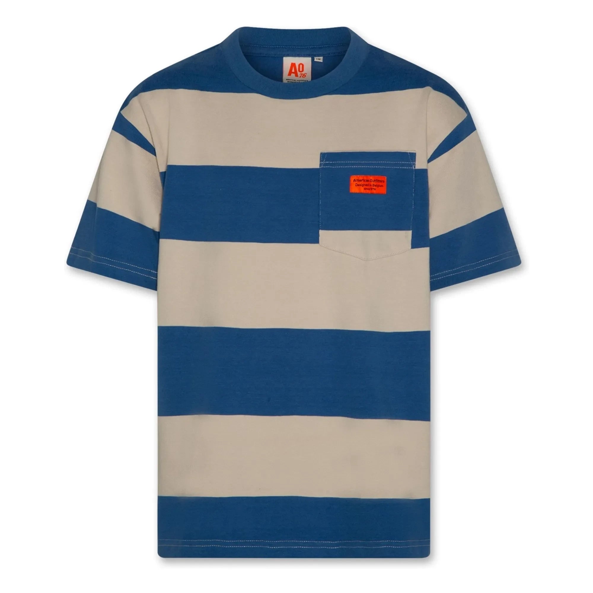 AO76 - Kanye Striped T-Shirt Made from Recycled Cotton | Blue