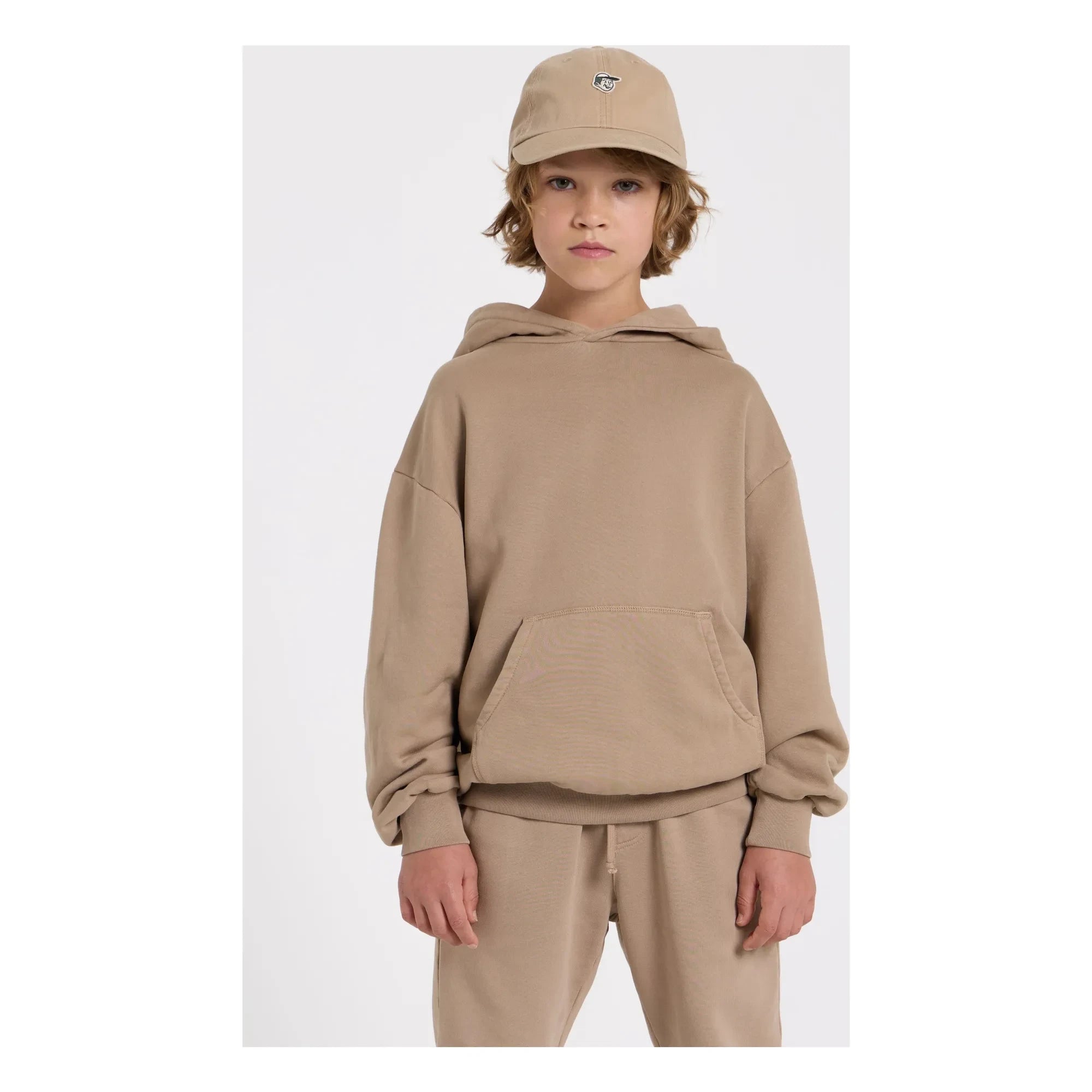 Smallable Kid - Noa organic cotton sweatshirt | Sand brown