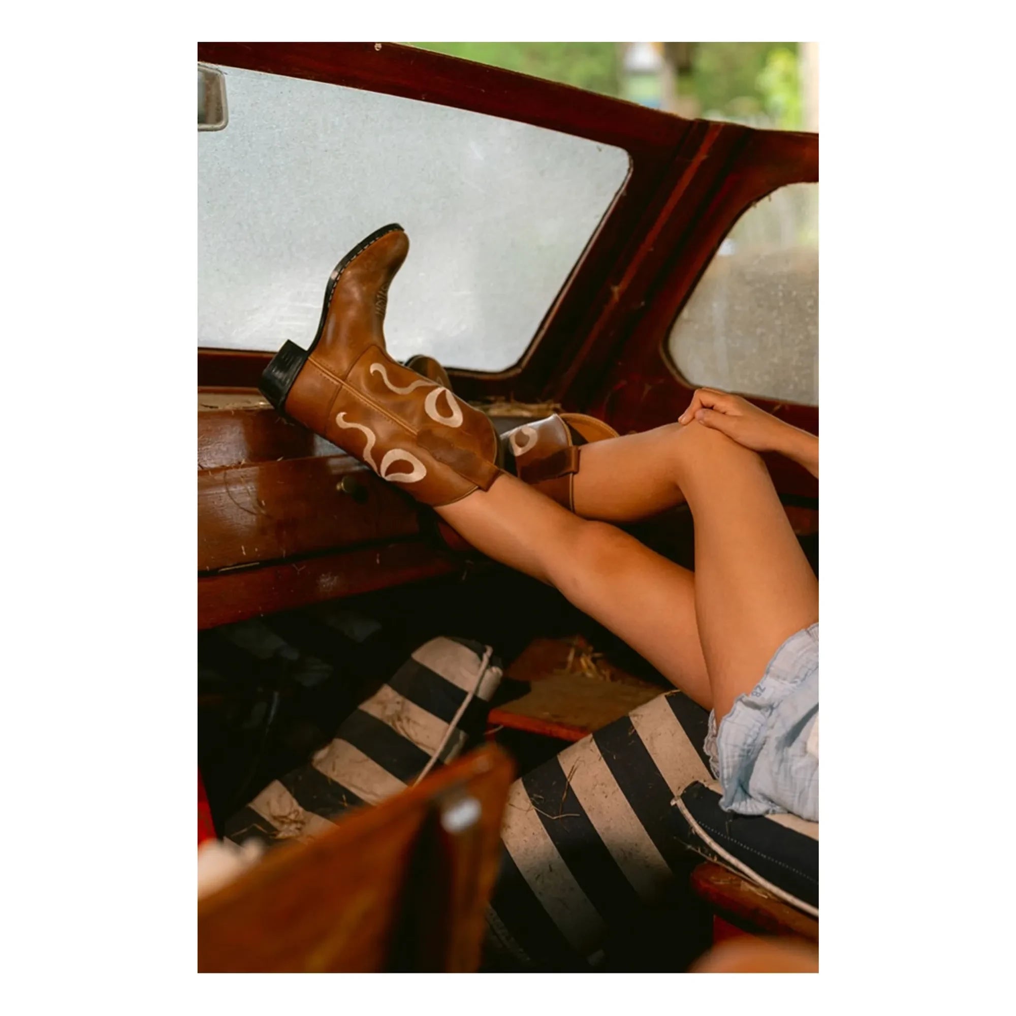 Bootstock - Santiags Bow Leather | Brown