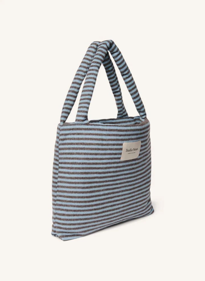 Studio Noos - Striped wool diaper bag | Light blue