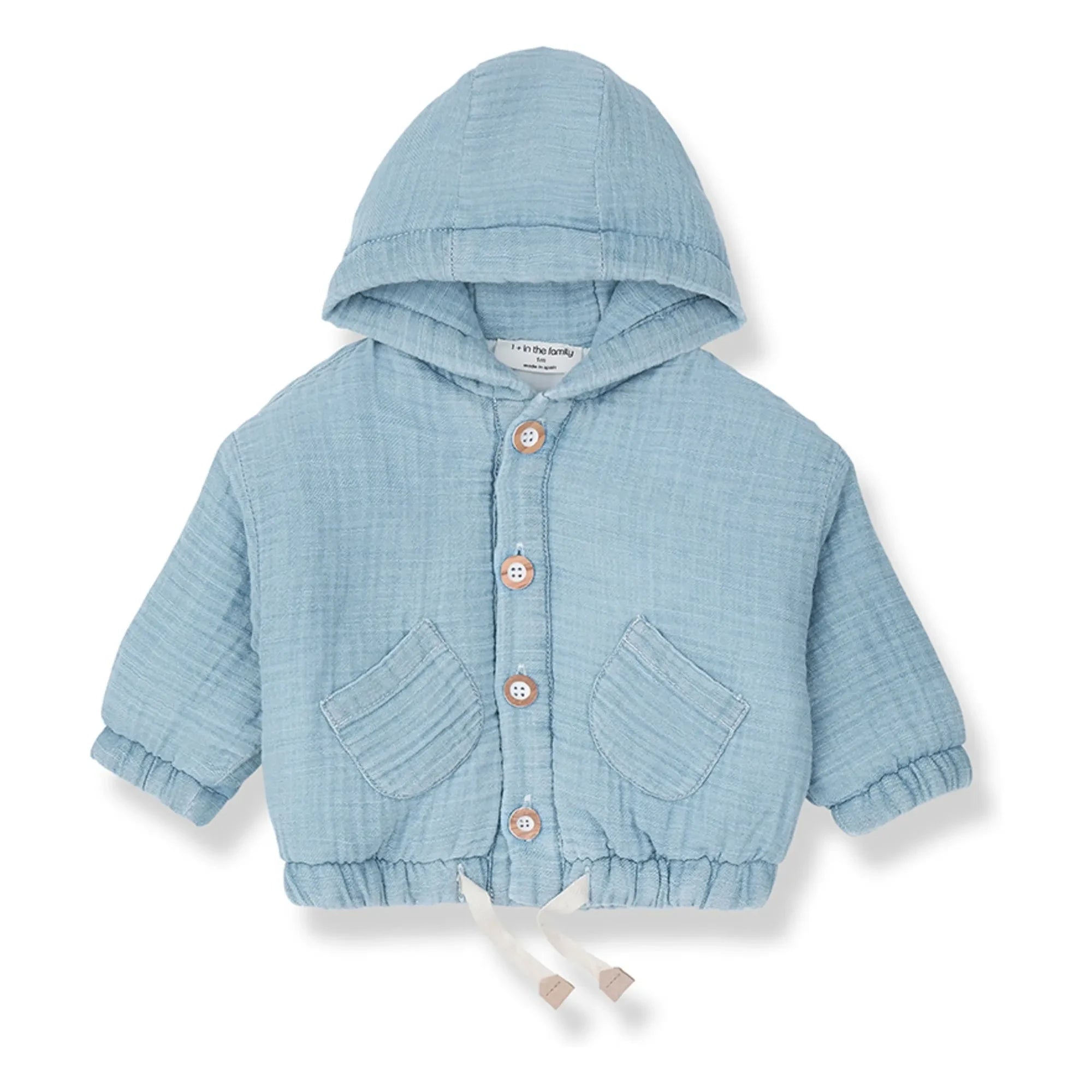 1+ in the family - Imbros Denim Hooded Jacket | Light Blue