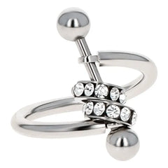 Justine Clenquet - Molly Hoop Earrings | Silver