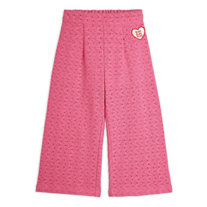 Mini Rodini - Organik Pamuk Dantel Pantolon | Pembe