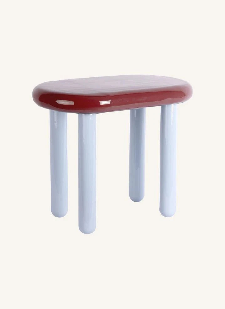 Present Time - Firenze Metal Side Table | Burgundy