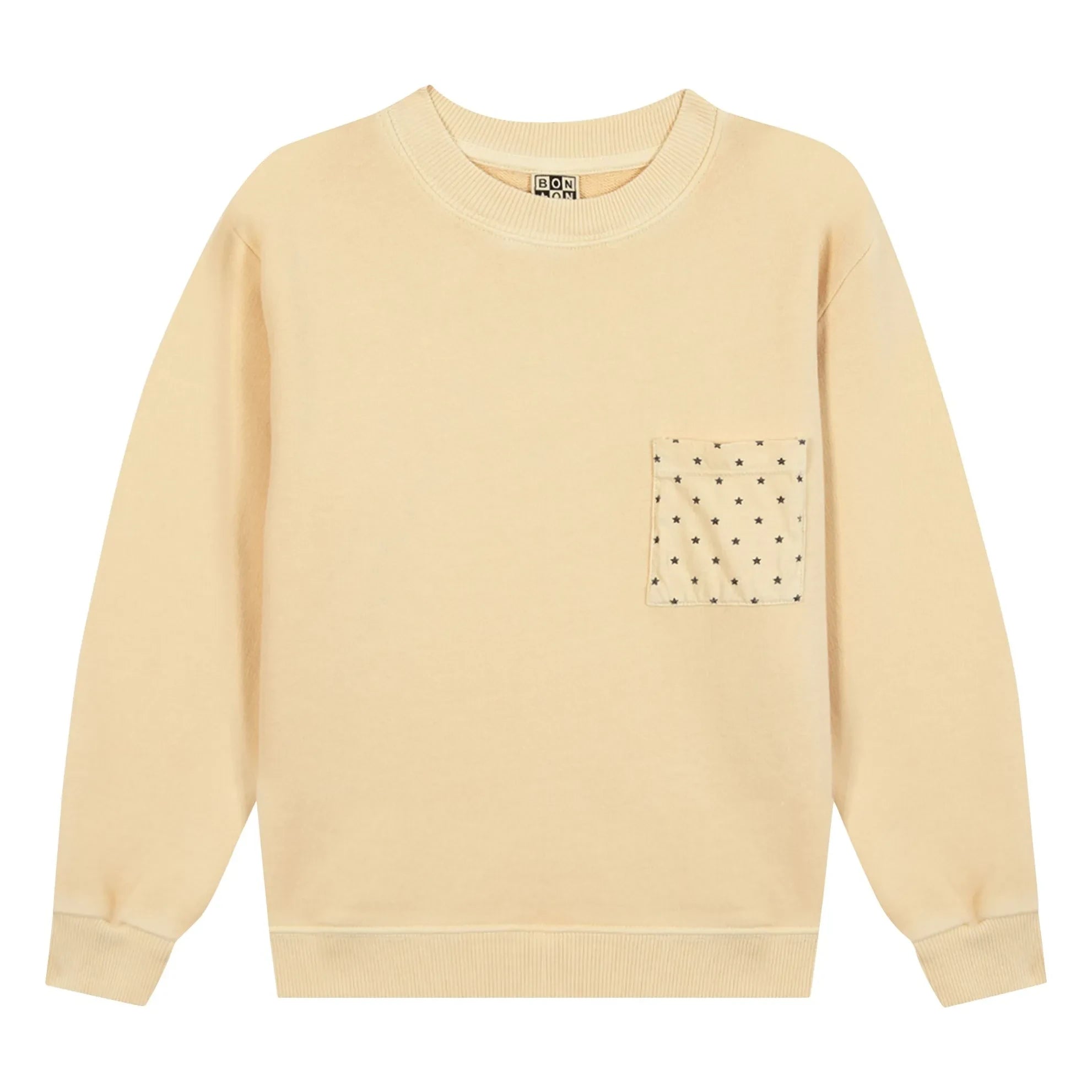 Bonton - Narciss Star Pocket Sweatshirt | Vanilla