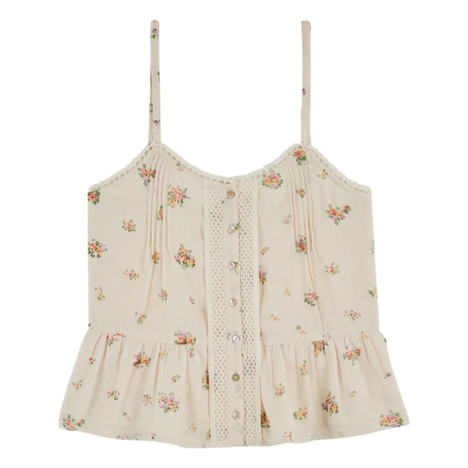 Emile et Ida - Organic Cotton Printed Top | Cream