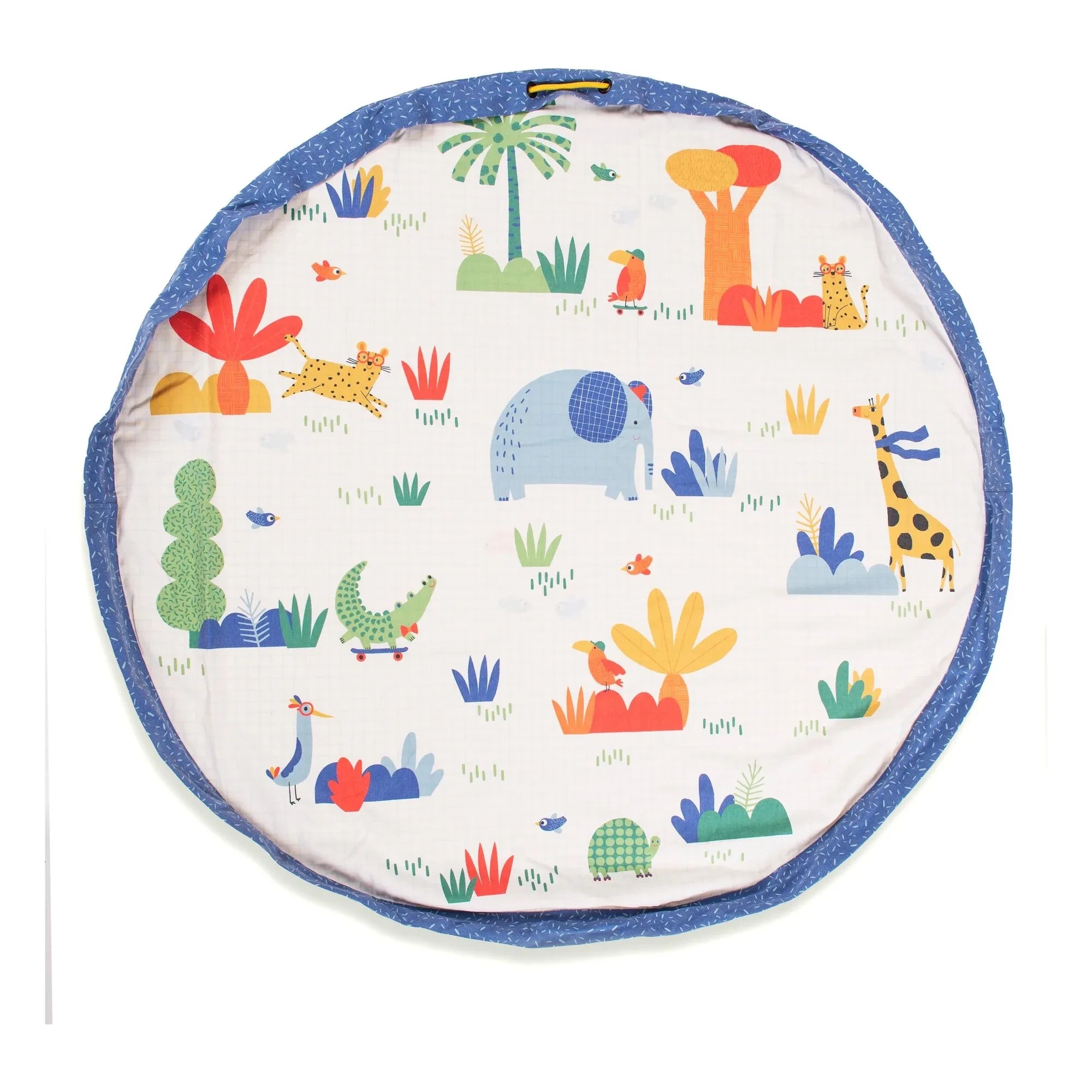 Play and Go - Noomad Puce and Pilou Bag / Play Mat - Play&Go x Moulin Roty | Blue