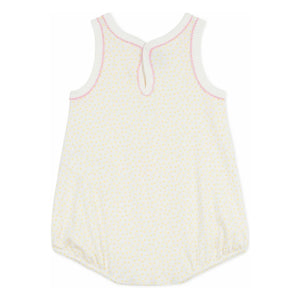 Petit Bateau - Polka Dot Pajama Romper | White