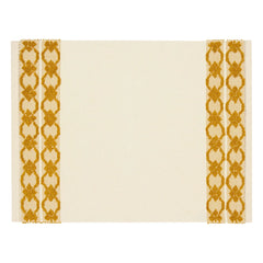 House of Capricorn - Isabel embroidered serving placemat | Yellow