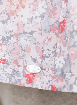 Tartine et Chocolat - Büzgülü Bluz ve Tayt Takımı | Gri