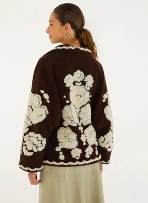 Farm Rio - Flower Coat | Kahverengi