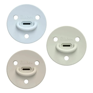 Elhée - Choochoo Bobby medical silicone pacifier tips - Set of 3 | Blue