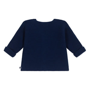 Petit Bateau - Barbie Organic Cotton Cardigan | Navy Blue