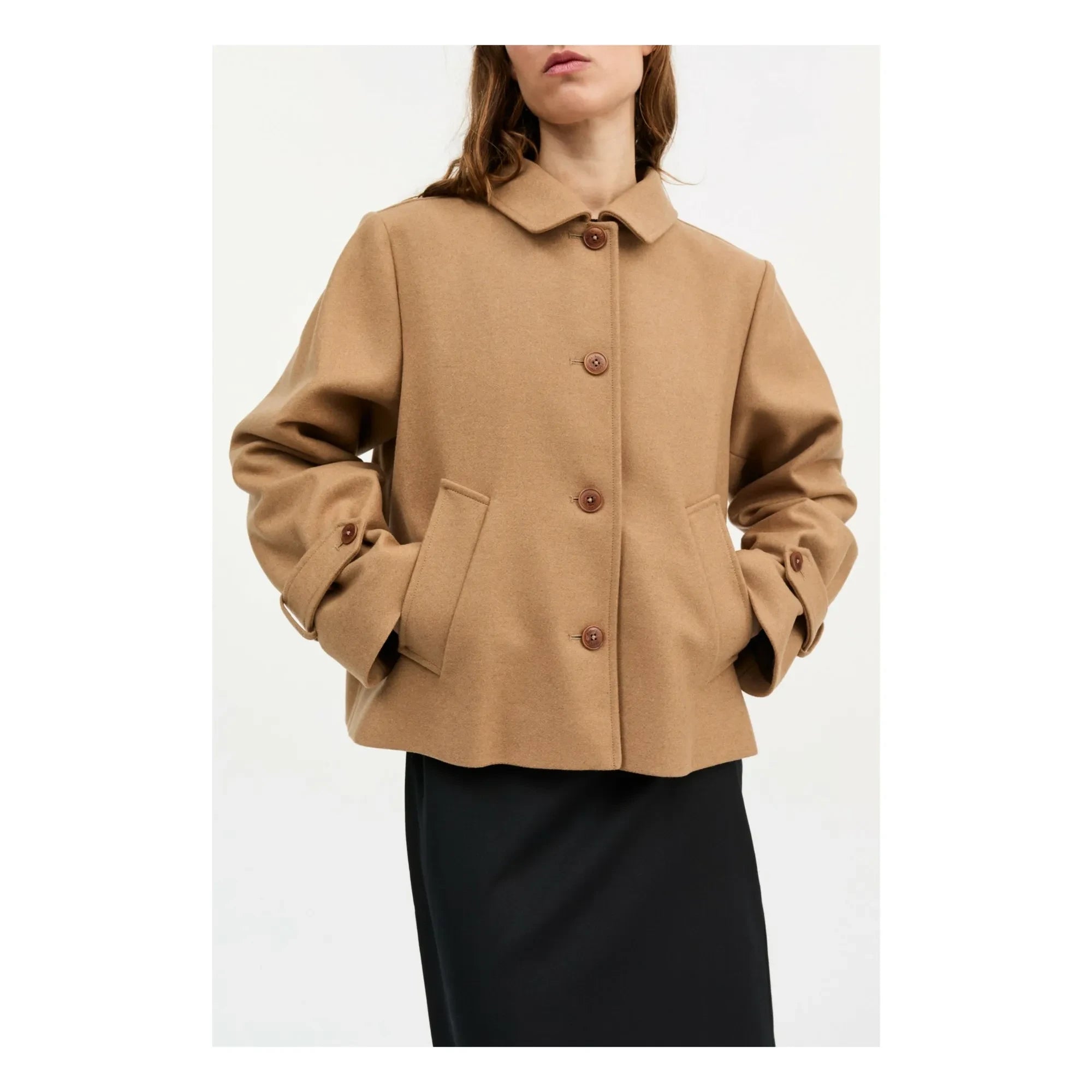 Skall Studio - Ally Recycled Wool Jacket | Camel