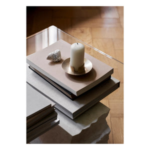 Ferm Living - Pirinç blok şamdan | Altın