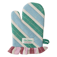 Tarta Gelatina - Organic cotton oven mitts | Blue