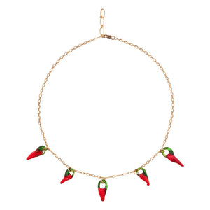 Camille Colette Studio - Red Chili Pepper Necklace