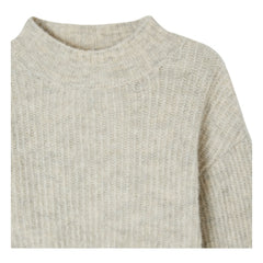 American Vintage - Natural White Alpaca Turtleneck Sweater | Heather White
