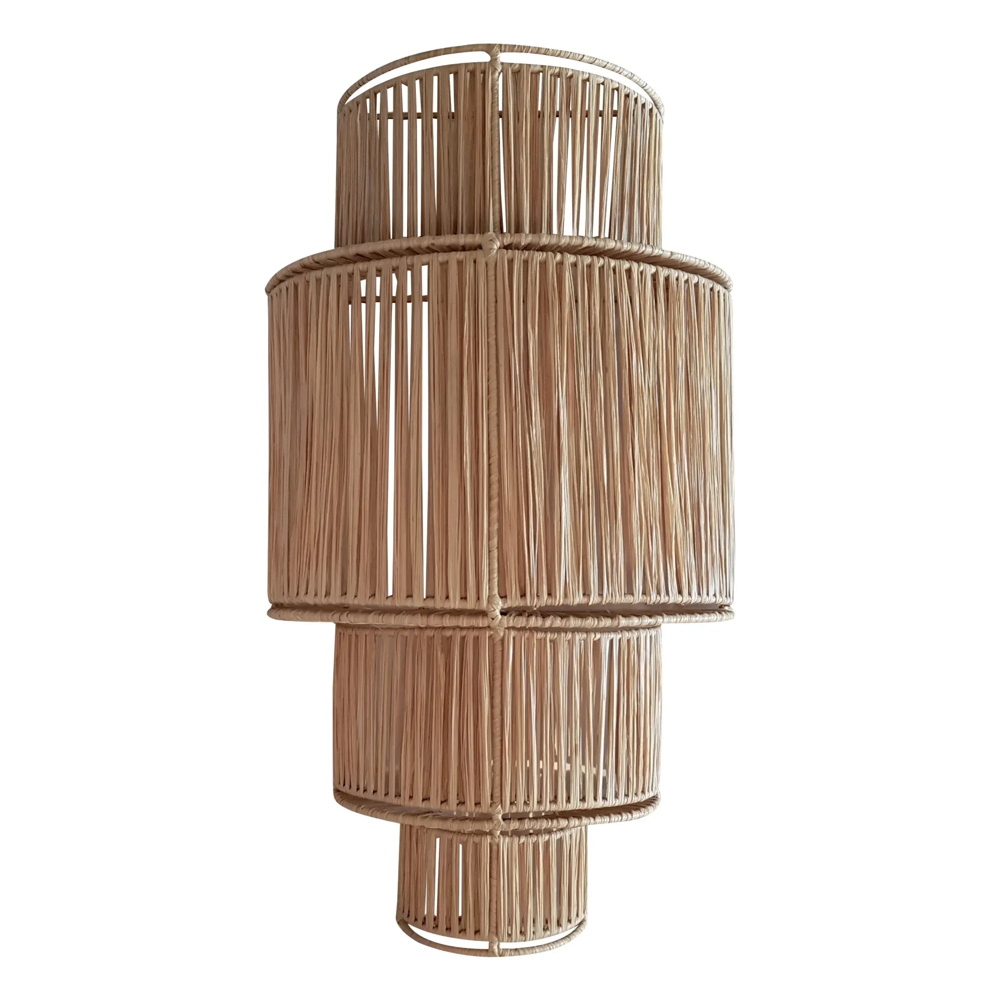 Honoré - Wicker 4-Level Wall Lamp | Gold
