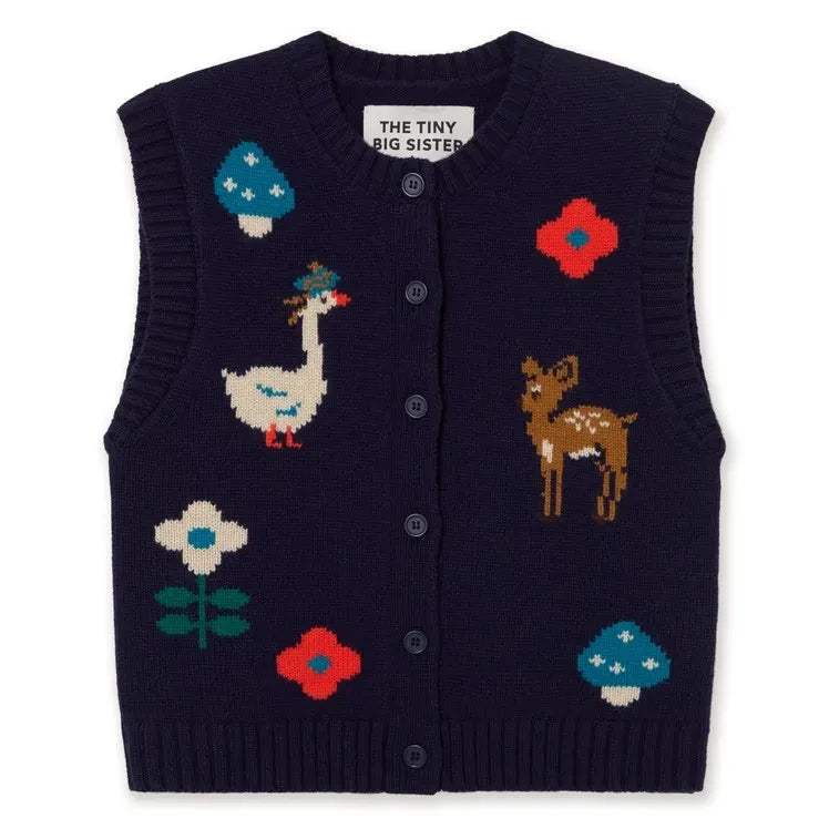 The Tiny Big Sister - Wool Jacket | Navy