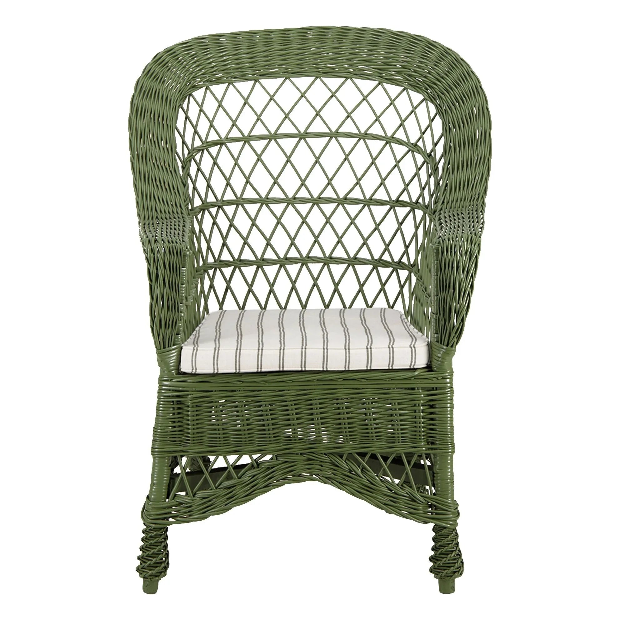 House of Capricorn - Furnas Wicker Armchair | Green