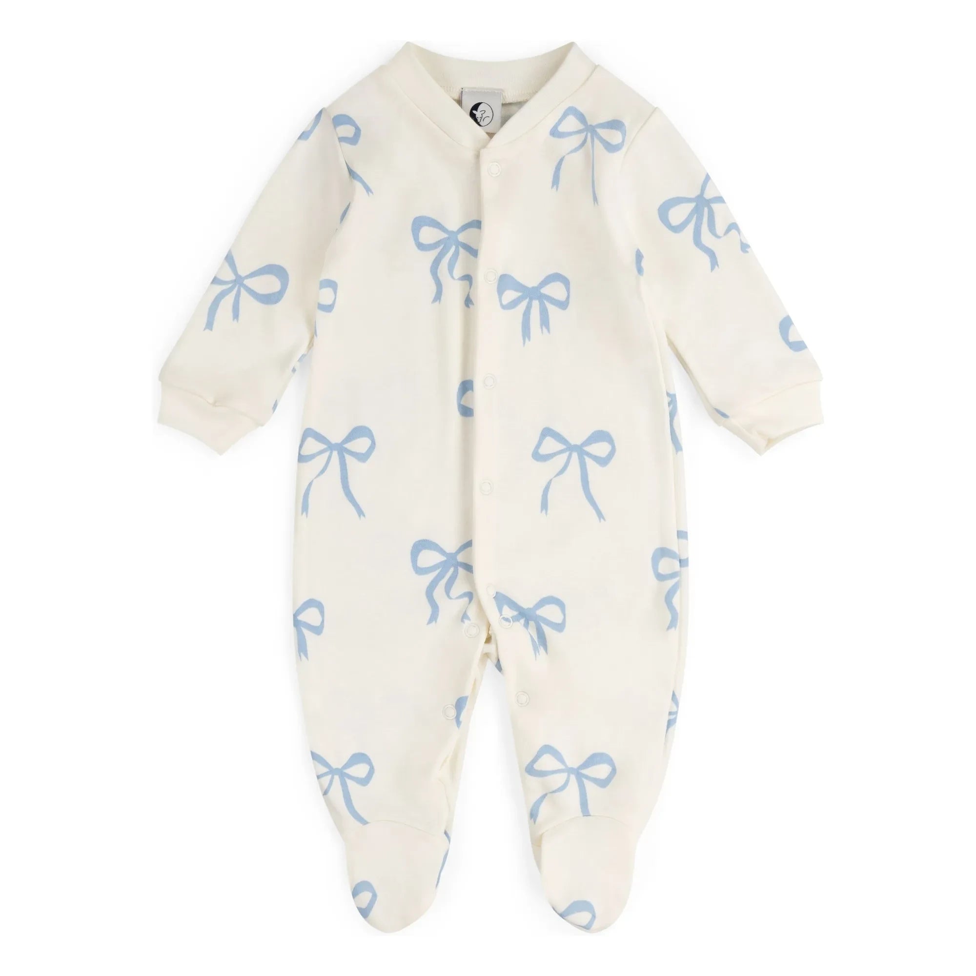 Sleepy Doe - Drawstring footed pajamas Organic cotton | Ecru
