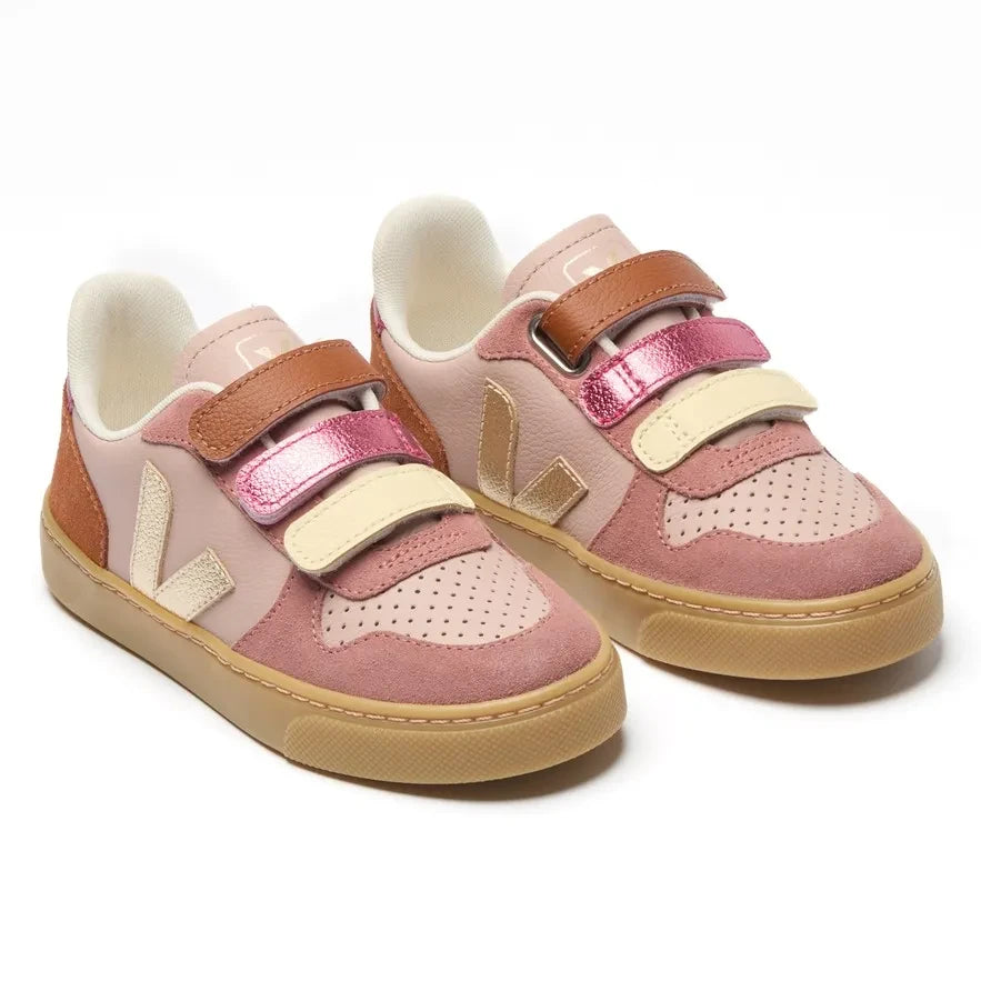 Veja - Scratch Sneakers Küçük V-10 Deri | Pudra pembe