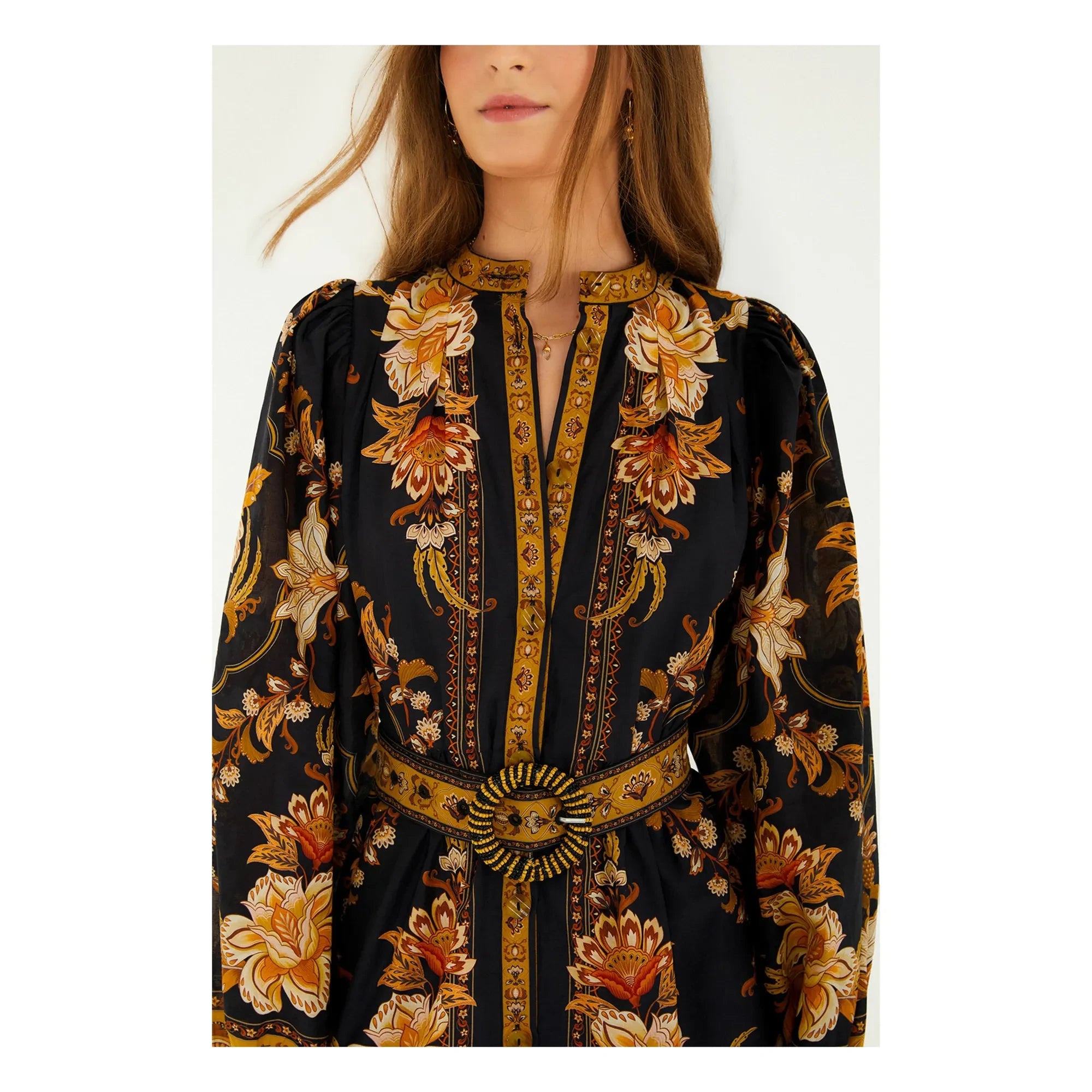 Farm Rio - Majestic Garden Dress | Black