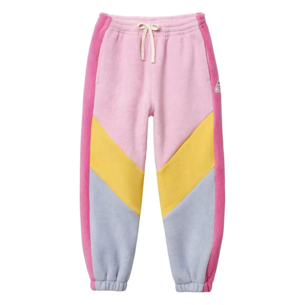Goldie + Ace - Colour-Block Fleece Jogger | Pink