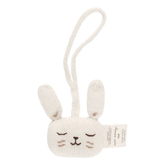 Main Sauvage - Bunny Strap Rattle | Ecru