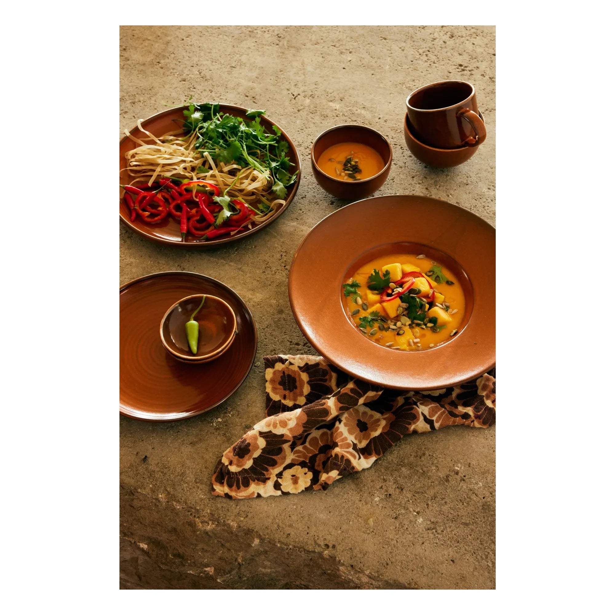 HKliving - Chef Ceramic Bowl | Terracotta
