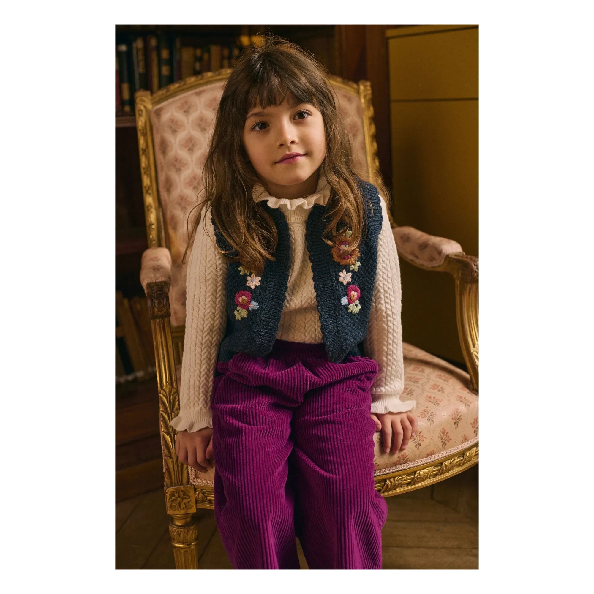 Louise Misha - Sylna Wool Cardigan | Navy Blue