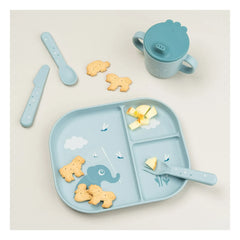 Done by Deer - Elphee Compartment Plate | Light Blue