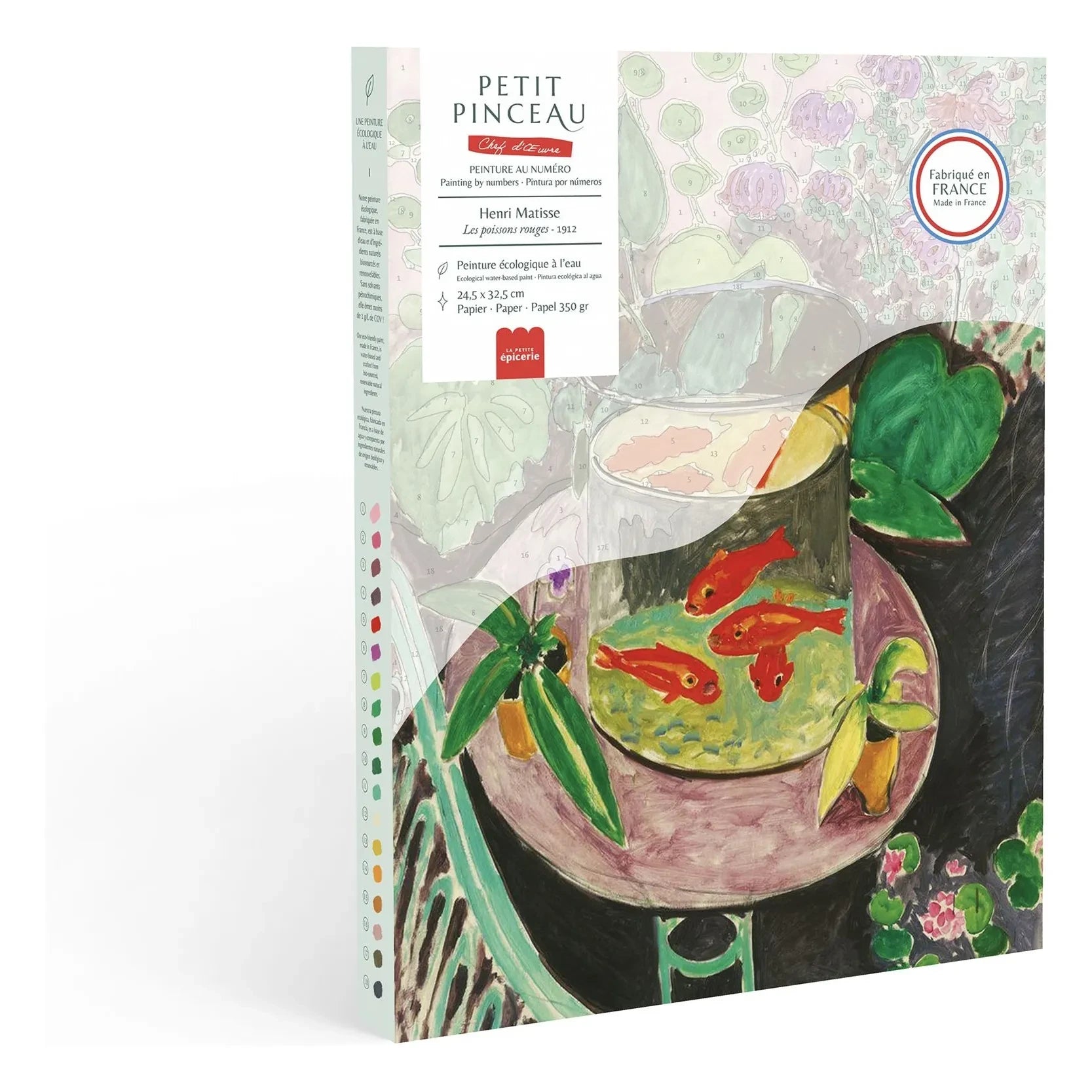La Petite Épicerie - Paint-by-Numbers Set - Les Poissons Rouges