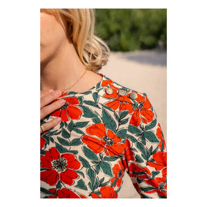 Paloma Collection - Mona Poppy Maternity Top | Red