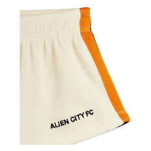 Mini Rodini - Alien City Organic Cotton Terry Shorts | Ecru