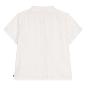 Petit Bateau - Bichou Blouse Organic Cotton Poplin | White