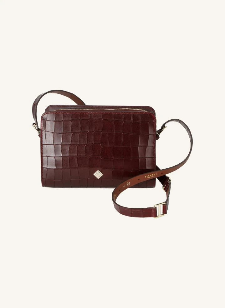 herbert frère soeur - Le New Bea Croco bag | Burgundy