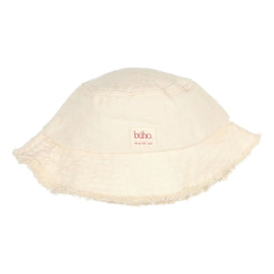 Búho - Bob Denim Effiloché Lyocell | Whitewashed White