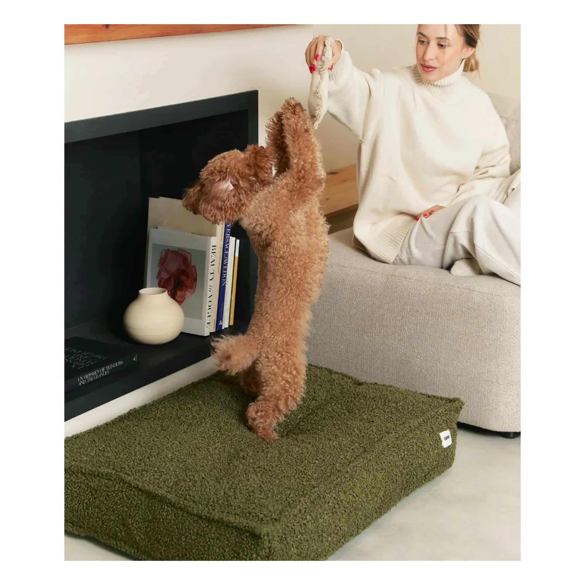 Cafide - Cuadra Buckwheat Dog Bed | Green